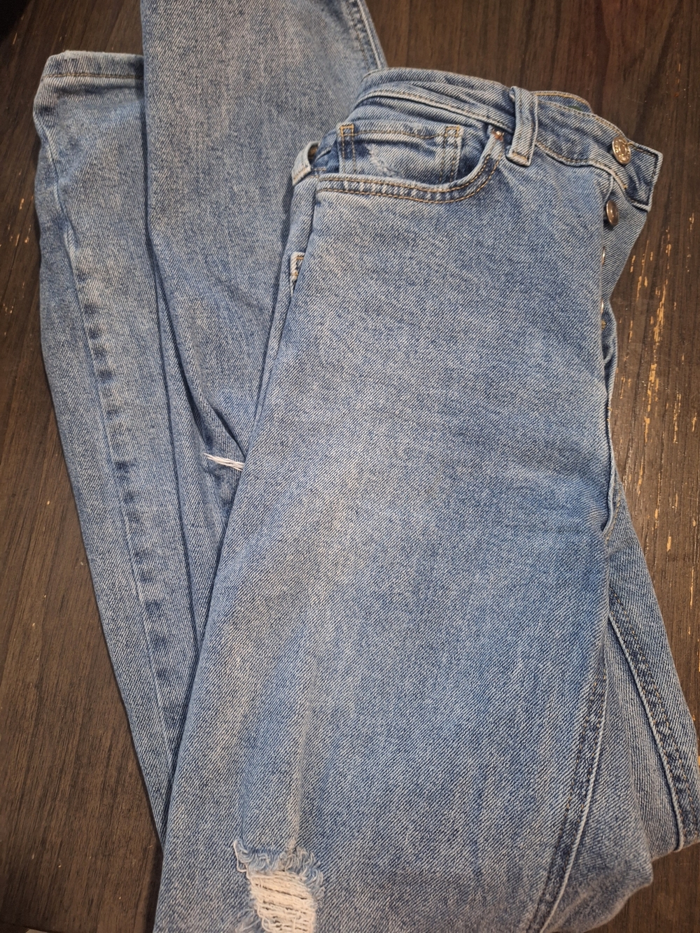 wild fable Light Blue High-Rise Straight Jeans